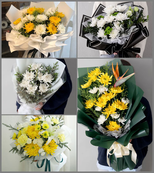 广东揭阳市普宁市赤岗镇杏芝围村白事花束代送
